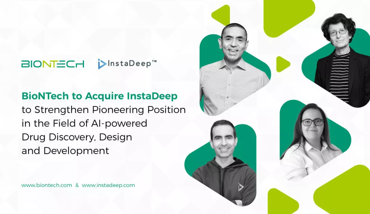 BioNTech to Acquire InstaDeep to Strengthen Pioneering Position in the Field of AI-powered Drug Discovery, Design and Development